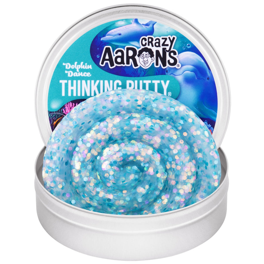 Dolphin Dance - 3.5" Thinking Putty Tin B0